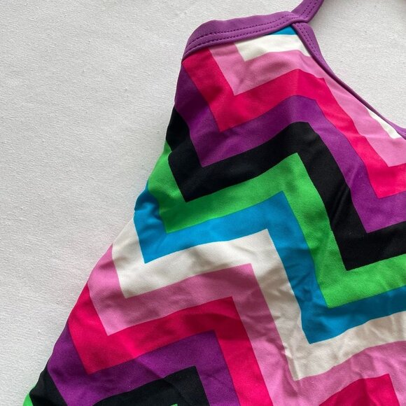 Kami Chevron Print One Piece Swimsuit size 6x - Picture 3 of 5